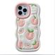 Чехол для iPhone 13 Pro Волнистый Peach + подставка