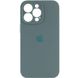Чохол для Apple iPhone 13 Pro Max Silicone Full camera закритий низ + захист камери / Зелений / Pine green