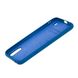 Чохол для Samsung Galaxy A01 (A015) Silicone Full синій з закритим низом і мікрофіброю