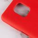 Чохол для Xiaomi Redmi Note 9s / 9 Pro Premium Silicone Full червоний з закритим низом і мікрофіброю