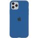 Чехол для Apple iPhone 11 Pro Silicone case Full / закрытый низ (Синий / Navy Blue)