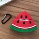 Силиконовый футляр Smile Fruits series для наушников AirPods + карабин (Watermelon)