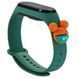 Силіконовий ремінець Cartoon Face для Xiaomi Mi Band 5 (Зелений / Міккі Маус)