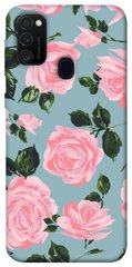 Чохол для Samsung Galaxy M30s / M21 PandaPrint Рожевий принт квіти