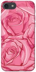 Чехол для Apple iPhone 7 / 8 (4.7"") PandaPrint Розы карандашом цветы