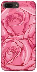 Чехол для Apple iPhone 7 plus / 8 plus (5.5"") PandaPrint Розы карандашом цветы