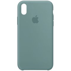 Чехол silicone case for iPhone XS Max Cactus / Зеленый
