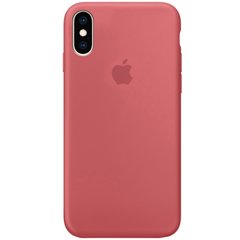 Чехол silicone case for iPhone XS Max с микрофиброй и закрытым низом Camellia