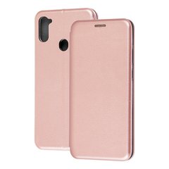 Чохол книжка Premium для Samsung Galaxy A11 / M11 рожево-золотистий