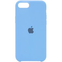 Чехол Silicone Case (AA) для Apple iPhone SE (2020) (Голубой / Cornflower)