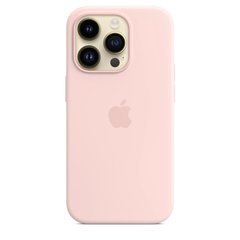 Чехол Silicone case Original 1:1 (AAA) with Magsafe для Apple iPhone 14 Pro Max (6.7") Розовый / Chalk Pink
