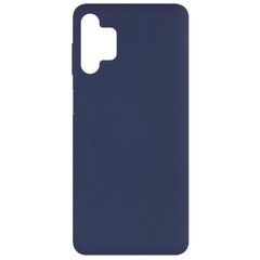 Чехол Silicone Cover Full without Logo (A) для Samsung Galaxy A32 5G (Синий / Midnight blue)
