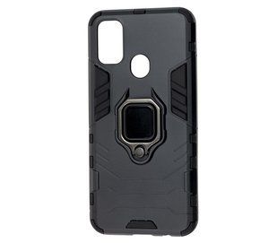 Ударостійкий чохол Transformer Ring for Magnet для Samsung Galaxy M30s / M21 Чорний Протиударний, броньований