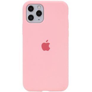 Чехол для Apple iPhone 11 Pro Max Silicone Full / закрытый низ / Розовый / Pink