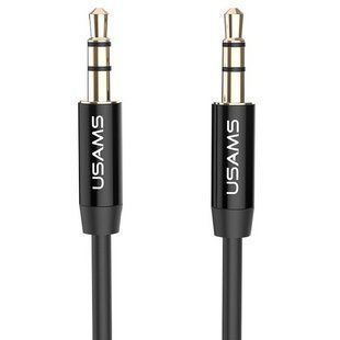 Кабель USAMS AUX YP-01 |1M| Black, Black