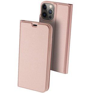 Чехол-книжка Dux Ducis с карманом для визиток для Apple iPhone 13 Pro (6.1"") Rose Gold