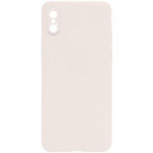 Силиконовый чехол Candy Full Camera для Apple iPhone X / XS (5.8"") Бежевый / Antigue White