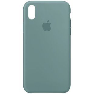 Чехол silicone case for iPhone XS Max Cactus / Зеленый