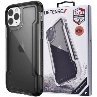 Чехол Defense Clear Series (TPU+PC) для Apple iPhone 11 Pro Max (6.5") (Черный)