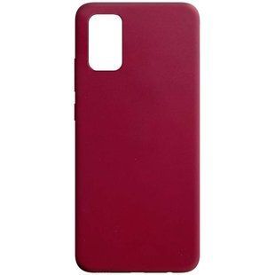 Силиконовый чехол Candy для Samsung Galaxy A02s / M02s (Бордовый)