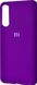 Чехол для Xiaomi Mi9 SE Silicone Full Фиолетовый c закрытым низом и микрофиброю