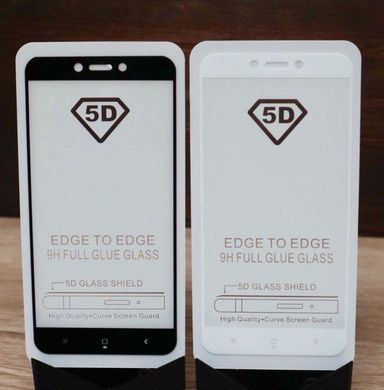 5D стекло для Xiaomi Redmi 4x Black Полный клей / Full Glue