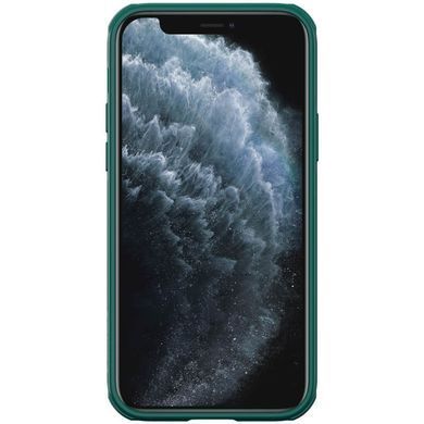 Карбоновая накладка Nillkin Camshield (шторка на камеру) для Apple iPhone 13 Pro (6.1"") Зеленый / Dark Green