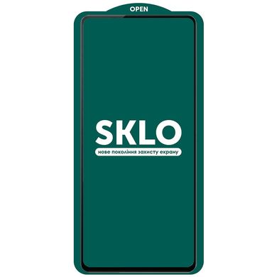 Защитное стекло SKLO 5D (full glue) для Xiaomi Redmi Note 10 Pro Черный