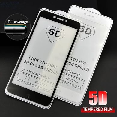 5D скло для Xiaomi Redmi 4x Black Повний клей / Full Glue