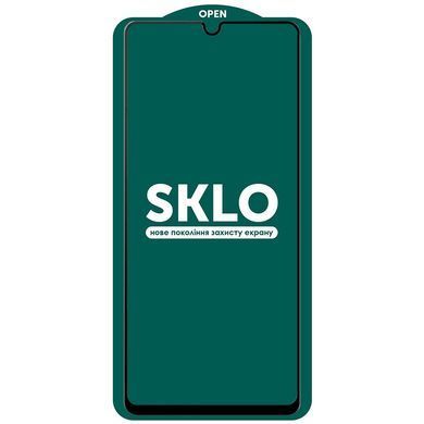 Захисне скло SKLO 5D (full glue) для Samsung Galaxy A24 4G (Чорний)