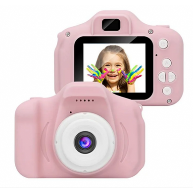 Дитячий цифровий фотоапарат Kids Camera GM14 із записом відео Рожевий