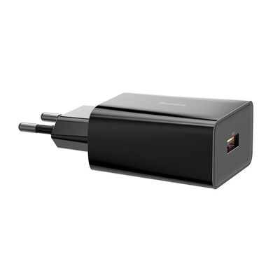 Адаптер сетевой BASEUS Speed Mini QC single U Quick Charger |1USB, 3A, QC3.0, 18W| Черный