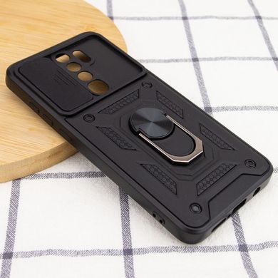 Чехол противоударный для Xiaomi Redmi Note 8 Pro Transformer Ring ударопрочный противоударный, бронированный черный