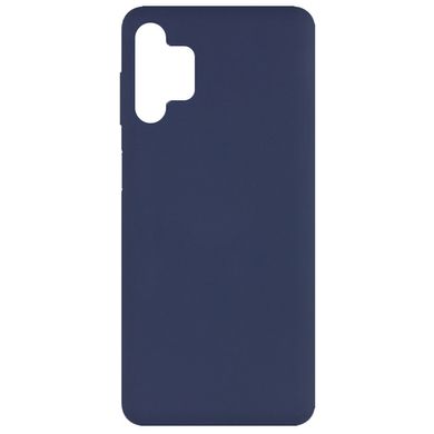 Чехол Silicone Cover Full without Logo (A) для Samsung Galaxy A32 5G (Синий / Midnight blue)