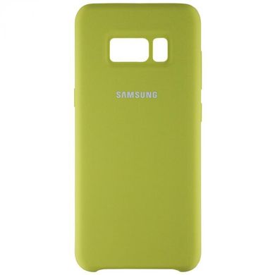 Силиконовый чехол Original Case (HQ) Samsung Galaxy S8 Plus (Бледно - желтый)