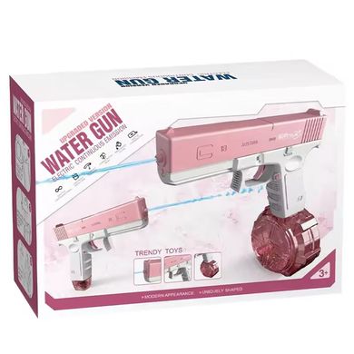 Водяний акумуляторний пістолет Glock Water Gun (250ml) with lithium battery (Pink)