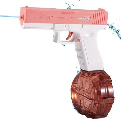 Водяний акумуляторний пістолет Glock Water Gun (250ml) with lithium battery (Pink)