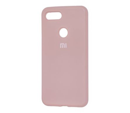 Чохол для Xiaomi Mi 8 Lite Silicone Full блідо-рожевий