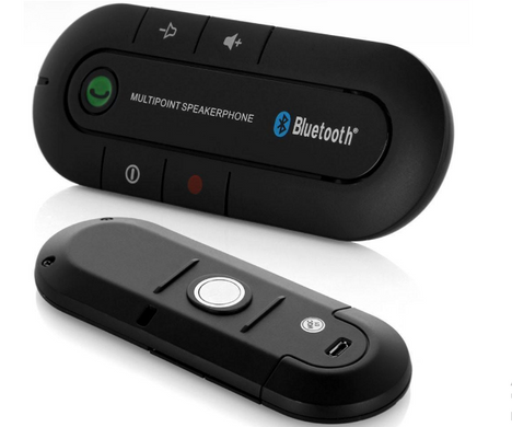 Автомобільний бездротової динамік-гучномовець Bluetooth Hands Free kit HB 505-BT (спікерфон), Черный