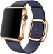 Ремешок для Apple Watch 38/40/41 mm Modern Buckle Leather Midnight Blue/Gold