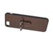 Чехол для iPhone 7 Plus / 8 Plus Genuine Leather Croco коричневый