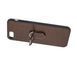 Чохол для iPhone 7 Plus / 8 Plus Genuine Leather Croco коричневий