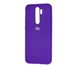 Чохол для Xiaomi Redmi Note 8 Pro Silicone Full фіолетовий з закритим низом і мікрофіброю