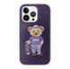 Чохол для iPhone 14 Pro Max Polo Crete Leather Case Santa Barbara Bear Purple