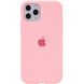 Чехол для Apple iPhone 11 Pro Max Silicone Full / закрытый низ / Розовый / Pink