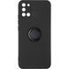 Чехол TPU Candy Ring Full Camera для Samsung Galaxy A31 (Черный / Black)