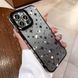 Чехол 2в1 с блестками, стразами для Iphone 14 North Stars case Black