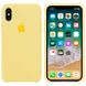 Чехол silicone case for iPhone X/XS Mellow Yellow / Желтый