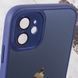 Чехол для iPhone 11 Стеклянный матовый + стекло на камеру с микрофиброй TPU+Glass Sapphire Midnight Deep navy