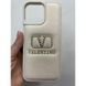 Чехол для Iphone 16 Pro Max Leather VLNTN White